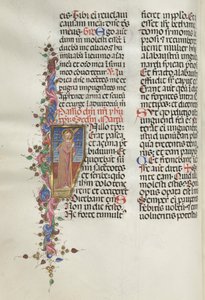 Messale: Fol. 124v: Cristo che tiene la croce