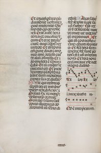 Messale: Fol. 128v: contiene musica per Hely Hely Lama ecc. all