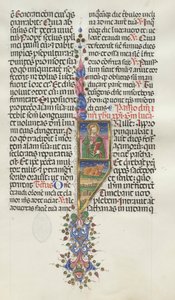 Messale: Fol. 131: San Luca con Toro, 1469 da Bartolomeo Caporali