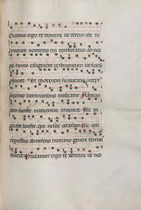 Messale: Fol. 157: Musica per Exultet da Bartolomeo Caporali