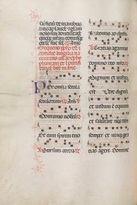Messale: Fol. 176v: Musica per varie preghiere ordinarie, 1469 da Bartolomeo Caporali