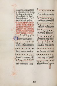 Missale: Fol. 180v: Musica per varie preghiere ordinarie, 1469