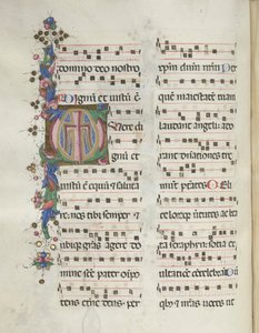 Missale: Fol. 184v: Croce, Foliage, 1469 da Bartolomeo Caporali