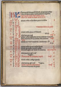 Missale: Fol. 5v: Pagina del calendario di giugno