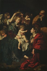 La Sacra Famiglia con Santa Caterina