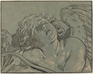 Cupido addormentato da Bartolomeo Coriolano after Guido Reni