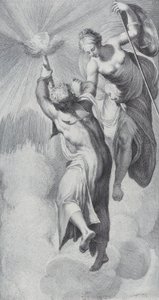Minerva assiste Prometeo mentre tenta di scalare i cieli da Bartolomeo Crivellari, Gabriel Söderling