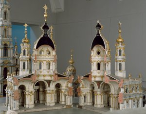 Progetto per il monastero della Vergine della Resurrezione a San Pietroburgo da Bartolomeo Franceso Rastrelli