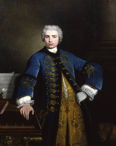 Ritratto del cantante Farinelli Carlo Broschi