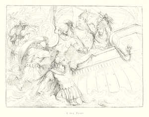 Una battaglia navale da Bartolomeo Pinelli