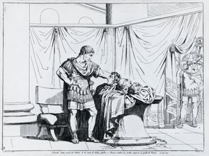 Morte di Piso, incisione di Bartolomeo Pinelli (1781-1835), da Istoria dell