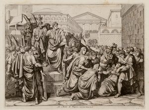 Morte di Virginia, 449 a.C. (acquaforte)