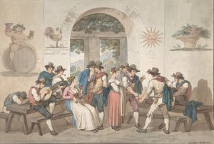Interno di una locanda romana, 1817