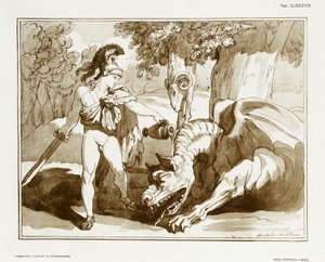Giasone che addormenta il drago che custodisce il Vello d