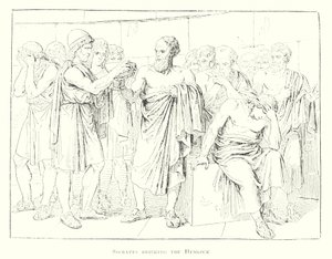 Socrate beve la cicuta (litografia)
