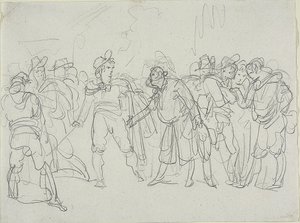 Studio per Meo Patacca da Bartolomeo Pinelli