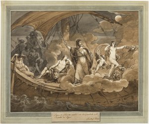 Il sogno di Telemaco, da Le avventure di Telemaco, Libro 4 da Bartolomeo Pinelli