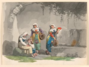 Tre donne del sud Italia da Bartolomeo Pinelli
