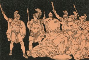 Turno sui corpi di Alma e Galaesus da Bartolomeo Pinelli