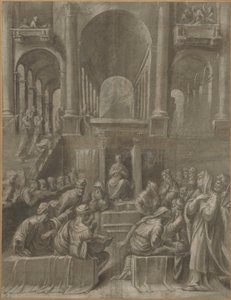 Cristo tra i dottori da Bartolomeo Ramenghi