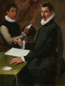 Ritratto di un uomo sconosciuto e il suo servitore