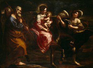 La fuga in Egitto da Bartolommeo Biscaino