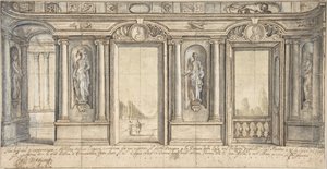 Progetto per una decorazione murale dipinta per Palazzo Massimo all