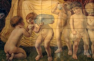 Putti che bevono acqua termale da Basilio Cascella