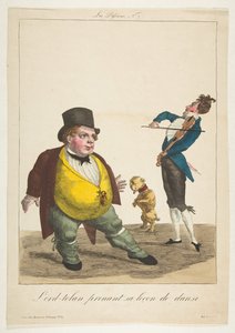 Lord-tolan che prende la sua lezione di danza, La Passions, No. 7, XIX secolo da Basset