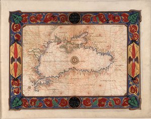 Mappa del Mar Nero comprendente parte dell