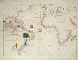 Il Nuovo Mondo, da un Atlante del Mondo in 33 Mappe, Venezia, 1 settembre 1553