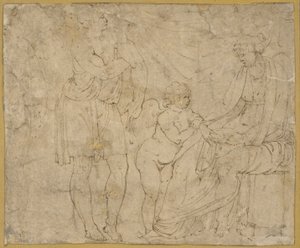 Marte(?), Venere e Cupido da Battista Franco