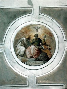 Rappresentazione di una delle Virtù (dettaglio) da Battista Franco