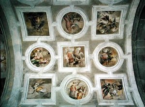 Vista della volta, dal soffitto della Cappella Grimani