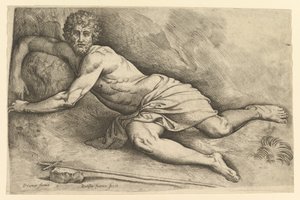 San Giovanni Battista nel deserto da Battista Franco Veneziano