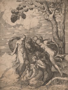 Il ritrovamento di Mosè da Battista del Moro