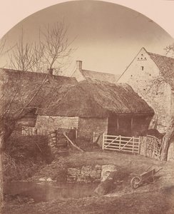 Farm Yard, Prestbury vicino a Cheltenham, c. 1855 (foto) da Baynham Jr. Jones