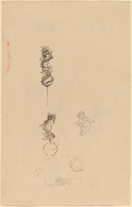 Studi per disegni di gioielli (recto) da Beatrice Godwin Whistler