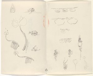 Studi per Disegni di Gioielli [verso] da Beatrice Godwin Whistler