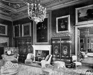 Il Salotto, Grosvenor House, 1908 da Bedford Lemere and Company
