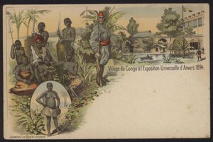 Villaggio congolese esposto all