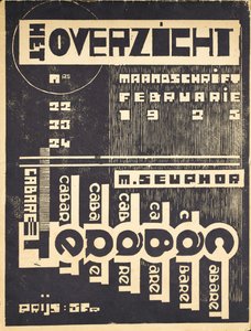 Copertina per la rivista "Het Overzicht", c. 1921-1925