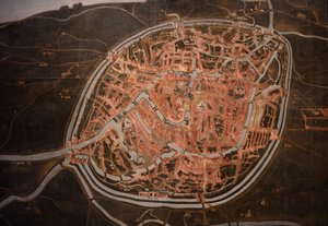 Mappa di Bruges. anonimo. 1546-1600 (dettaglio) da Belgian School