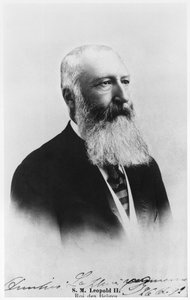 Ritratto di Leopoldo II (1835-1909) Re del Belgio da Belgian School