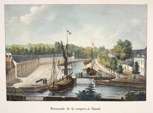 Passeggiata della coupure a Gand da Belgian School