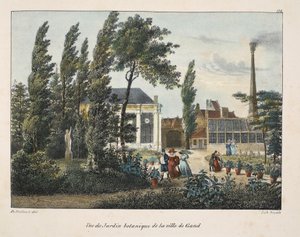 Vue du Jardin botanique de la ville de Gand, c.1895 da Belgian School