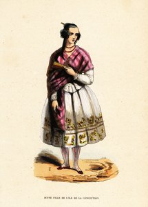 Giovane ragazza Mapuche della città di Concepcion, Cile da Belgian School