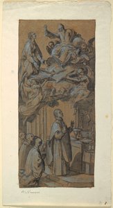 Disegno, Visione durante una messa, 1630 ca.