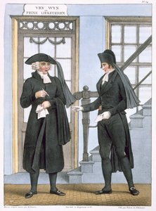 Funzionari funerari di Amsterdam, illustrazione da 