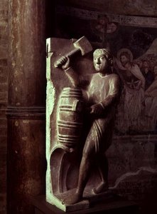 Cooper: Agosto da un calendario statuaria dei Lavori dei Mesi, c.1200 da Benedetto Antelami